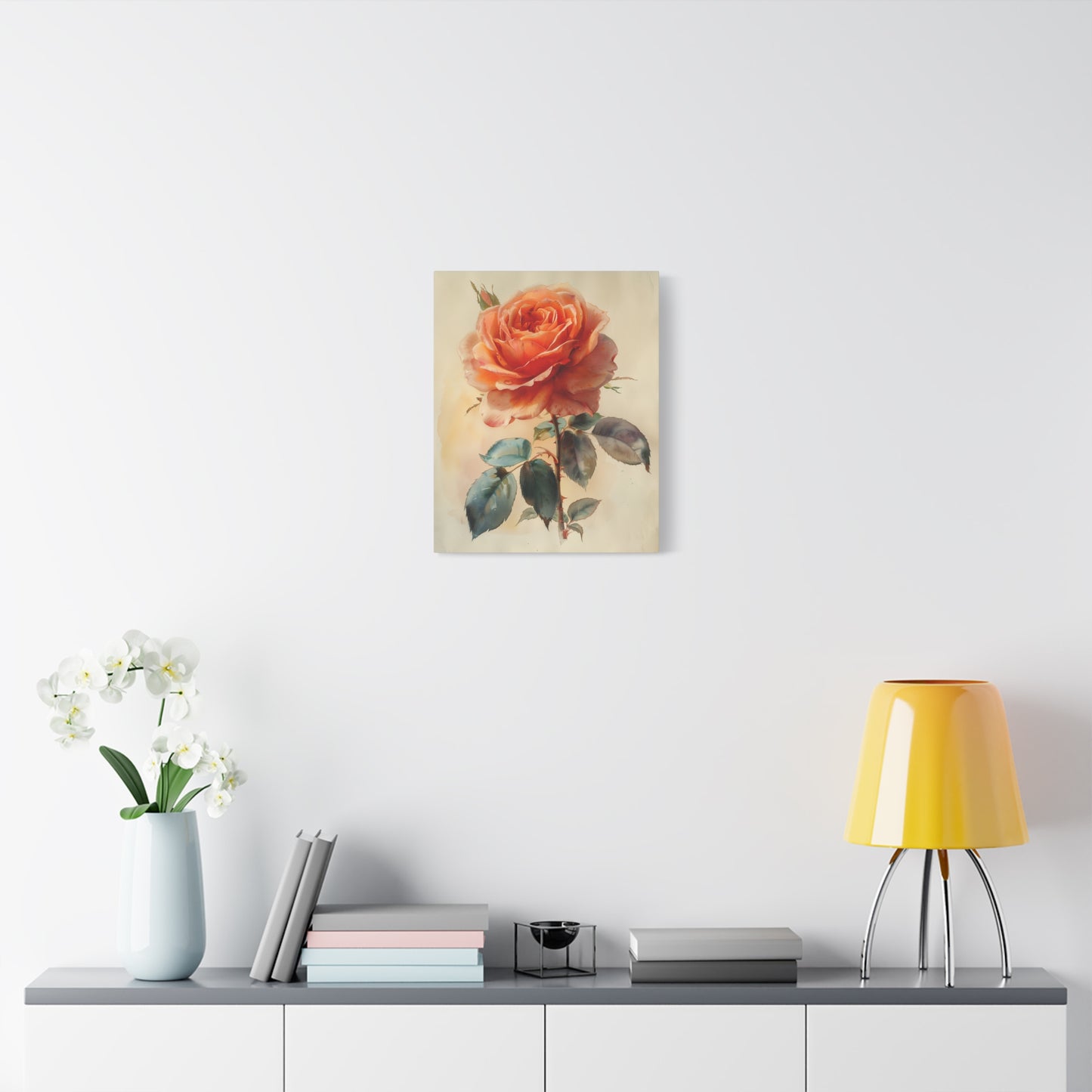 Blush Rose Elegance Canvas Print