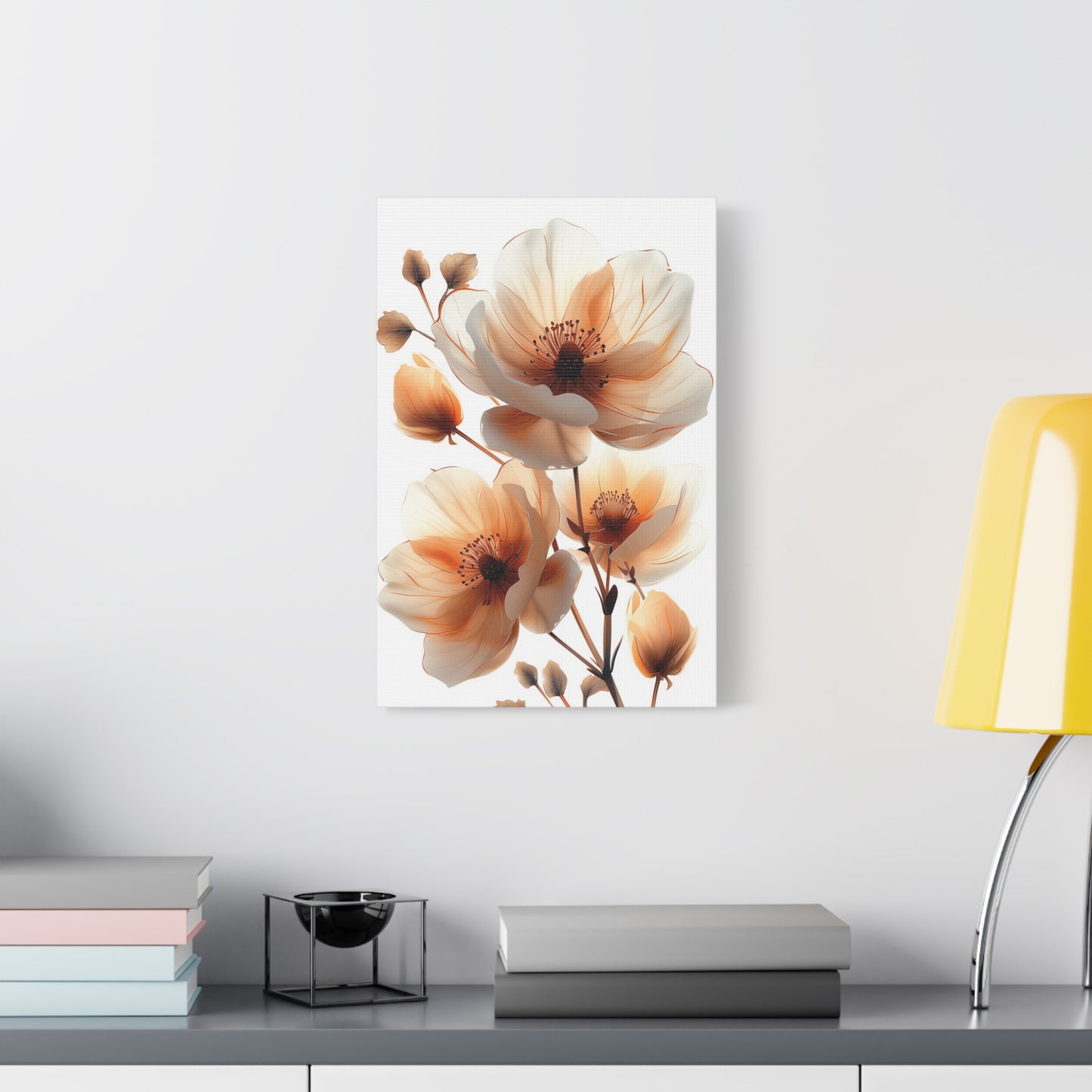 Golden Beige Botanicals Canvas Print