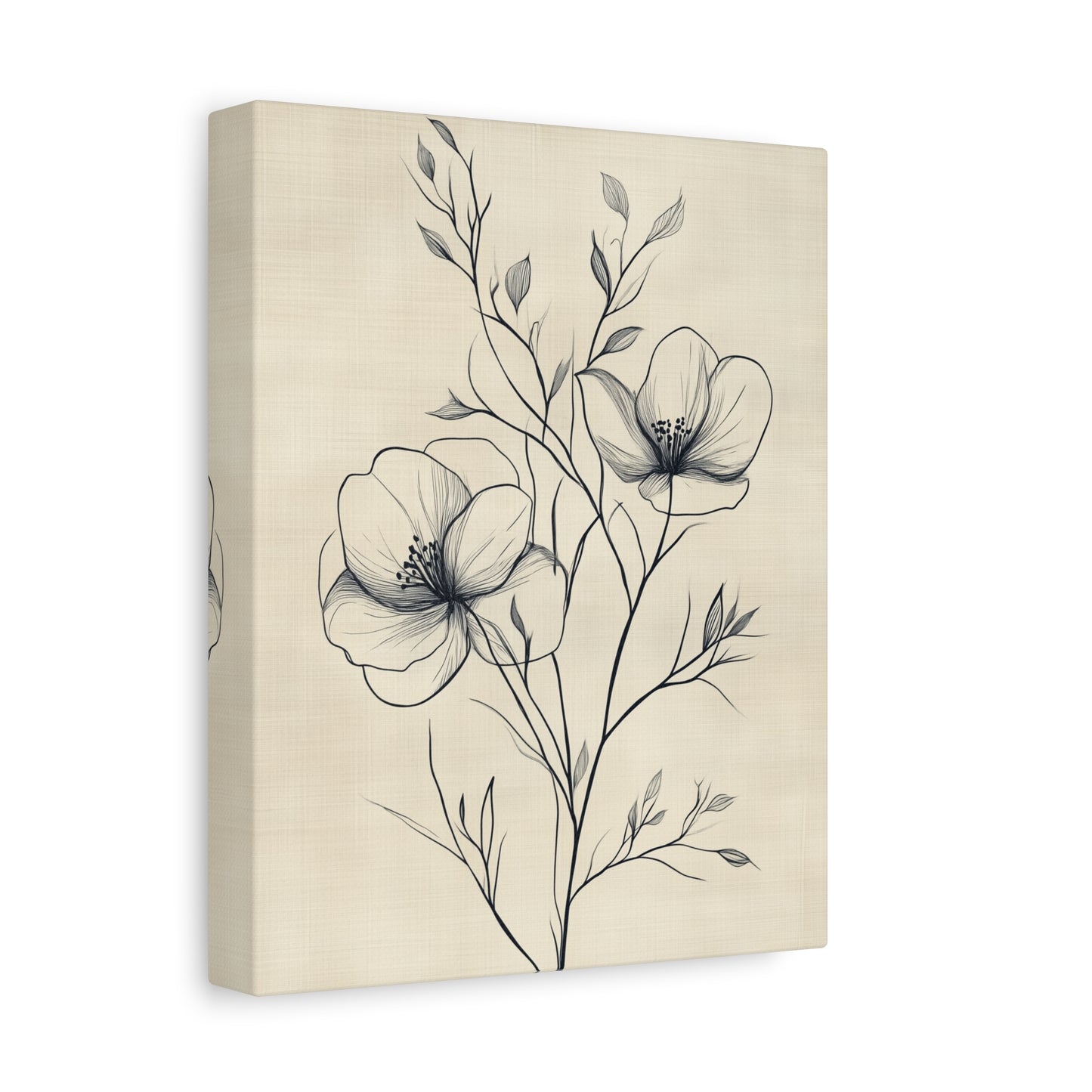Canvas Print - Elegant Botanical Line Art