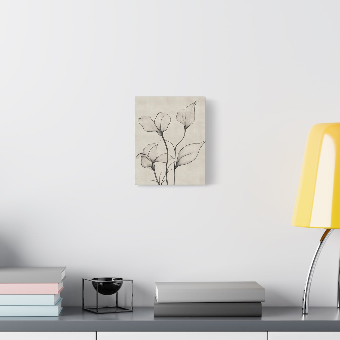 Elegant Floral Canvas Wall Art - Matte Stretched Design