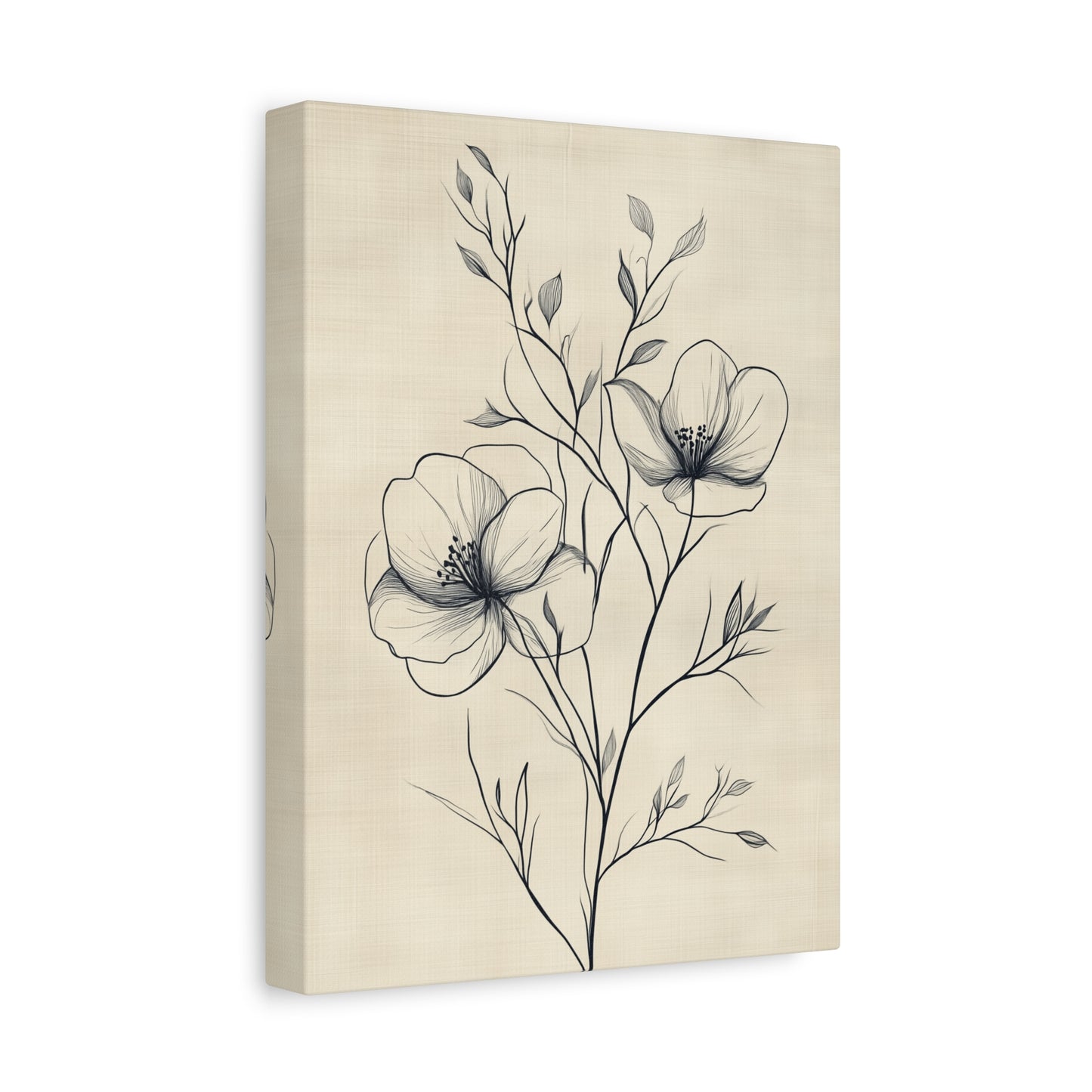Canvas Print - Elegant Botanical Line Art
