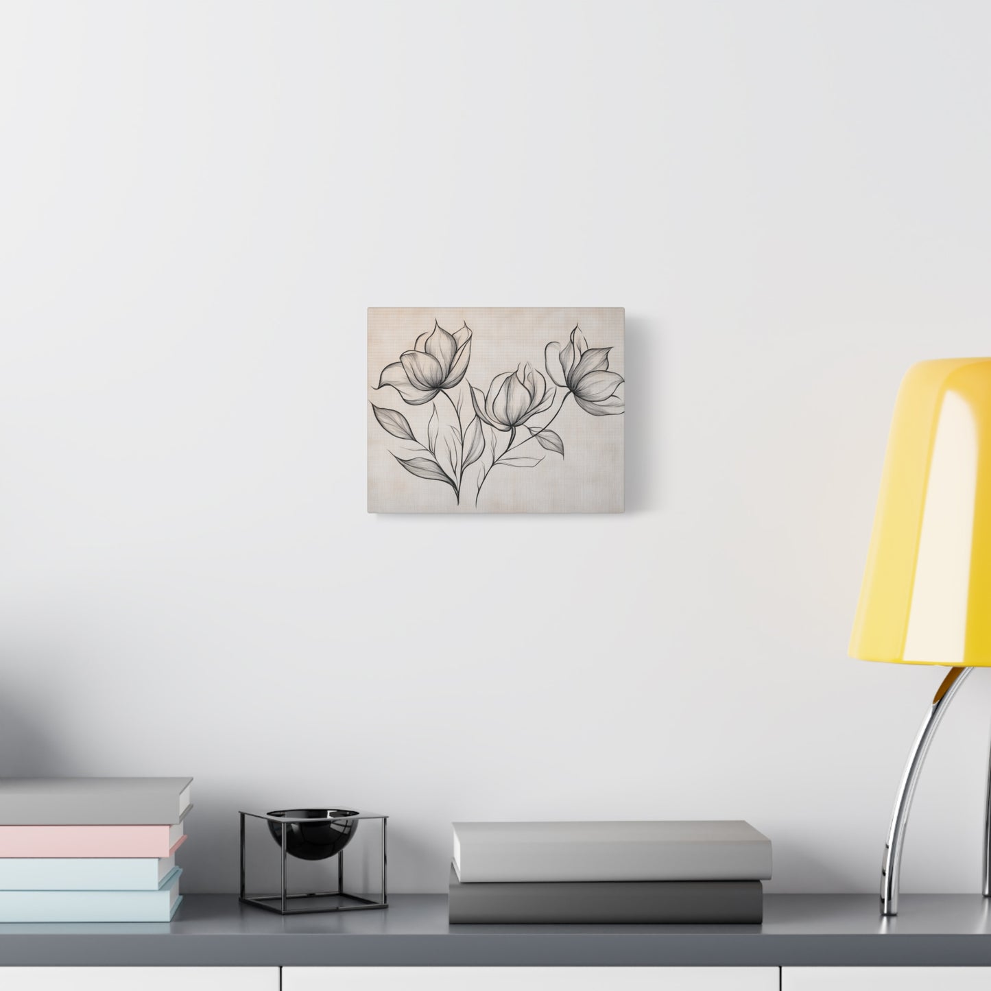 Botanical Floral Canvas Art Print - Elegant Floral Decor for Home