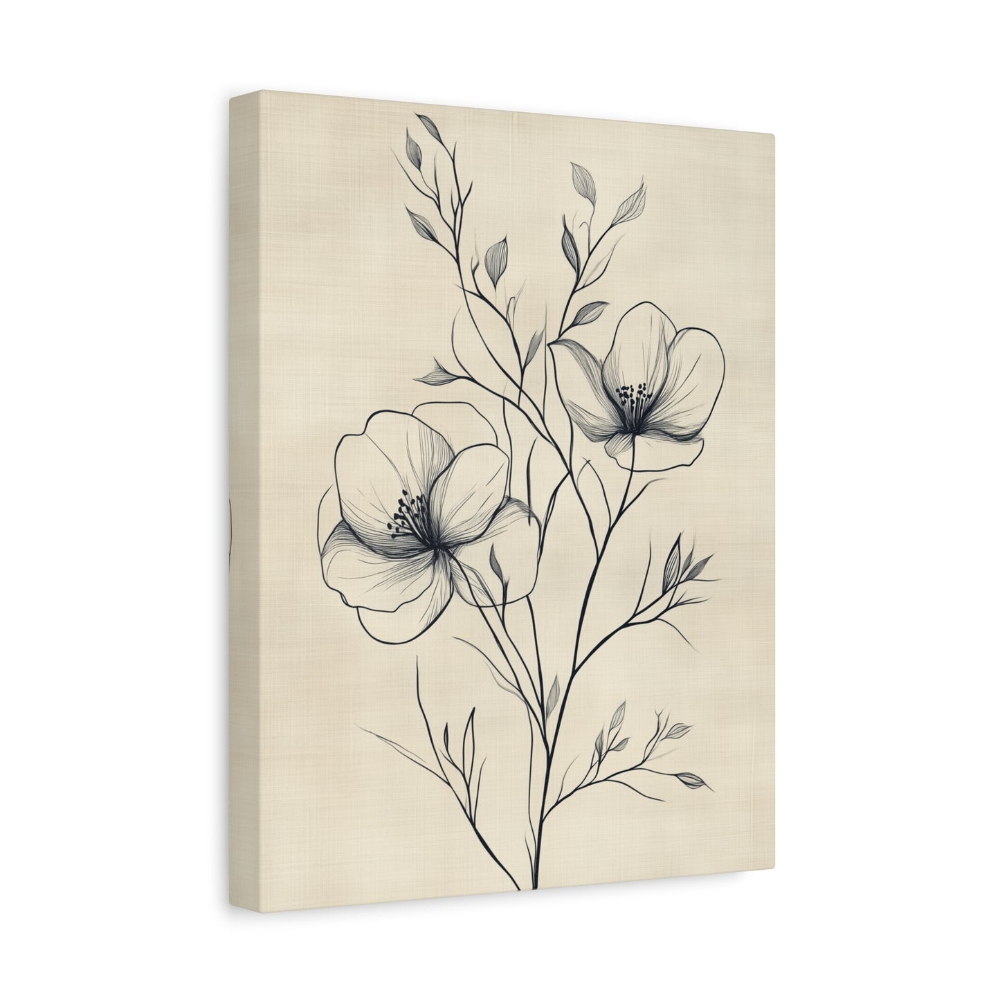 Canvas Print - Elegant Botanical Line Art