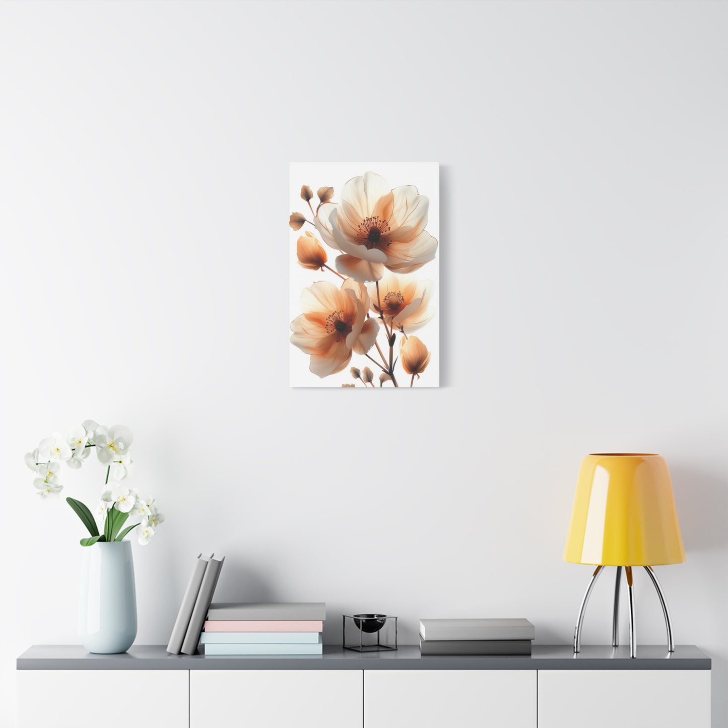 Golden Beige Botanicals Canvas Print