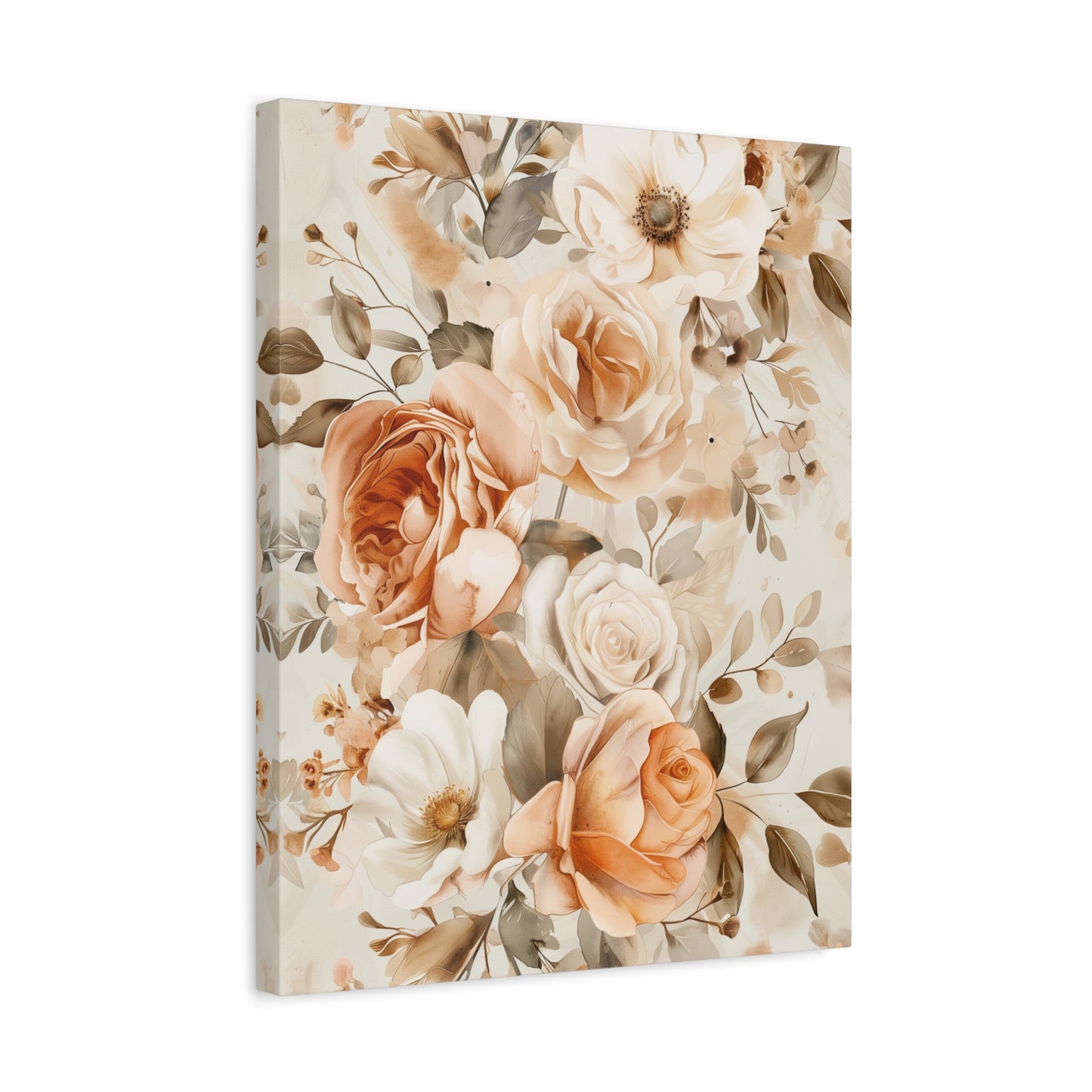 Woven Florals Canvas Print
