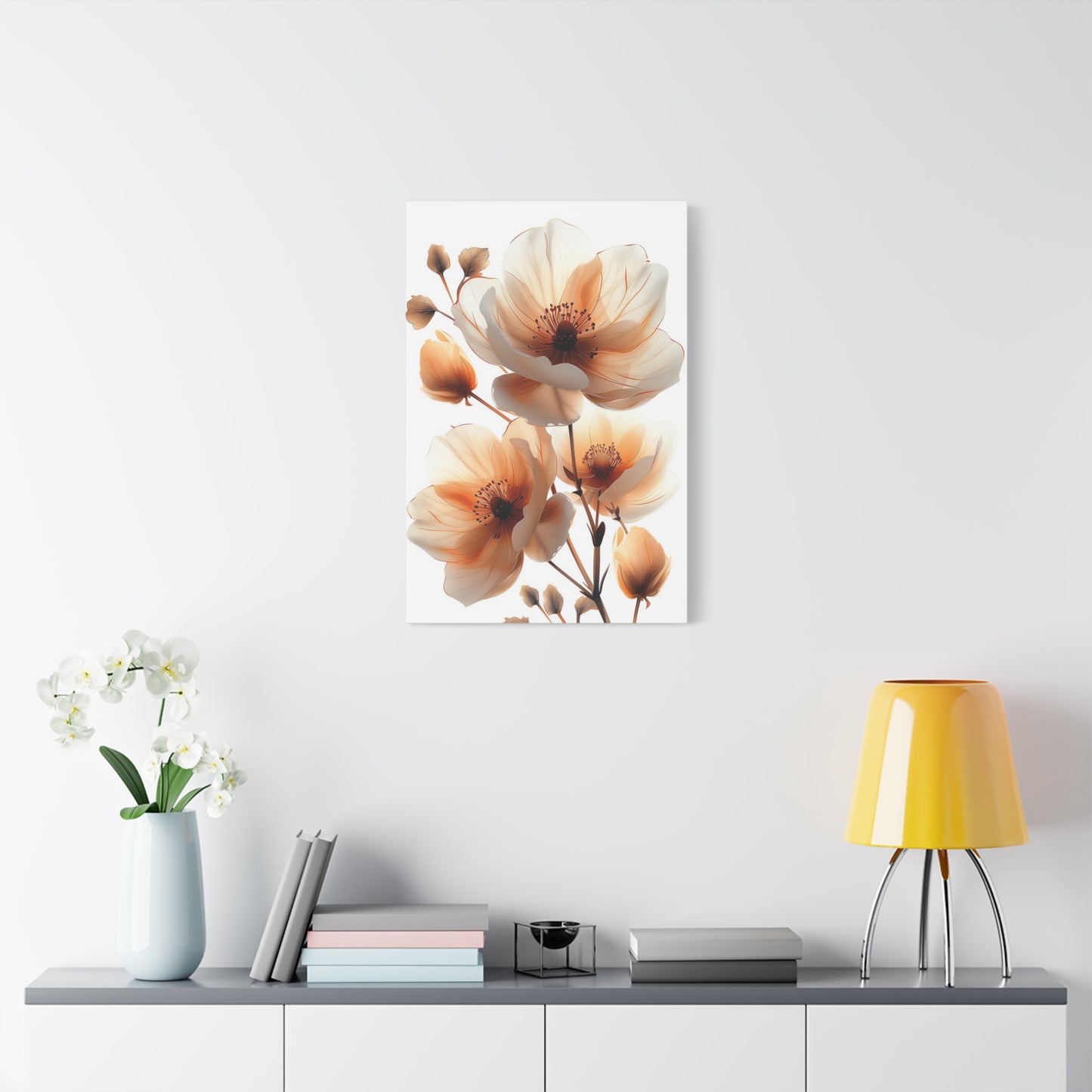 Golden Beige Botanicals Canvas Print