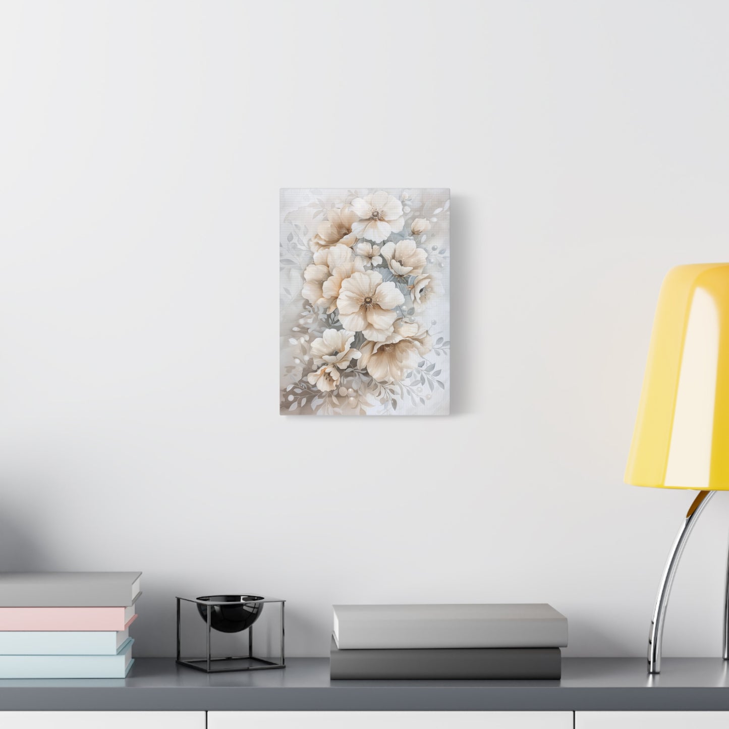 Ivory Bloom Cascade Canvas I