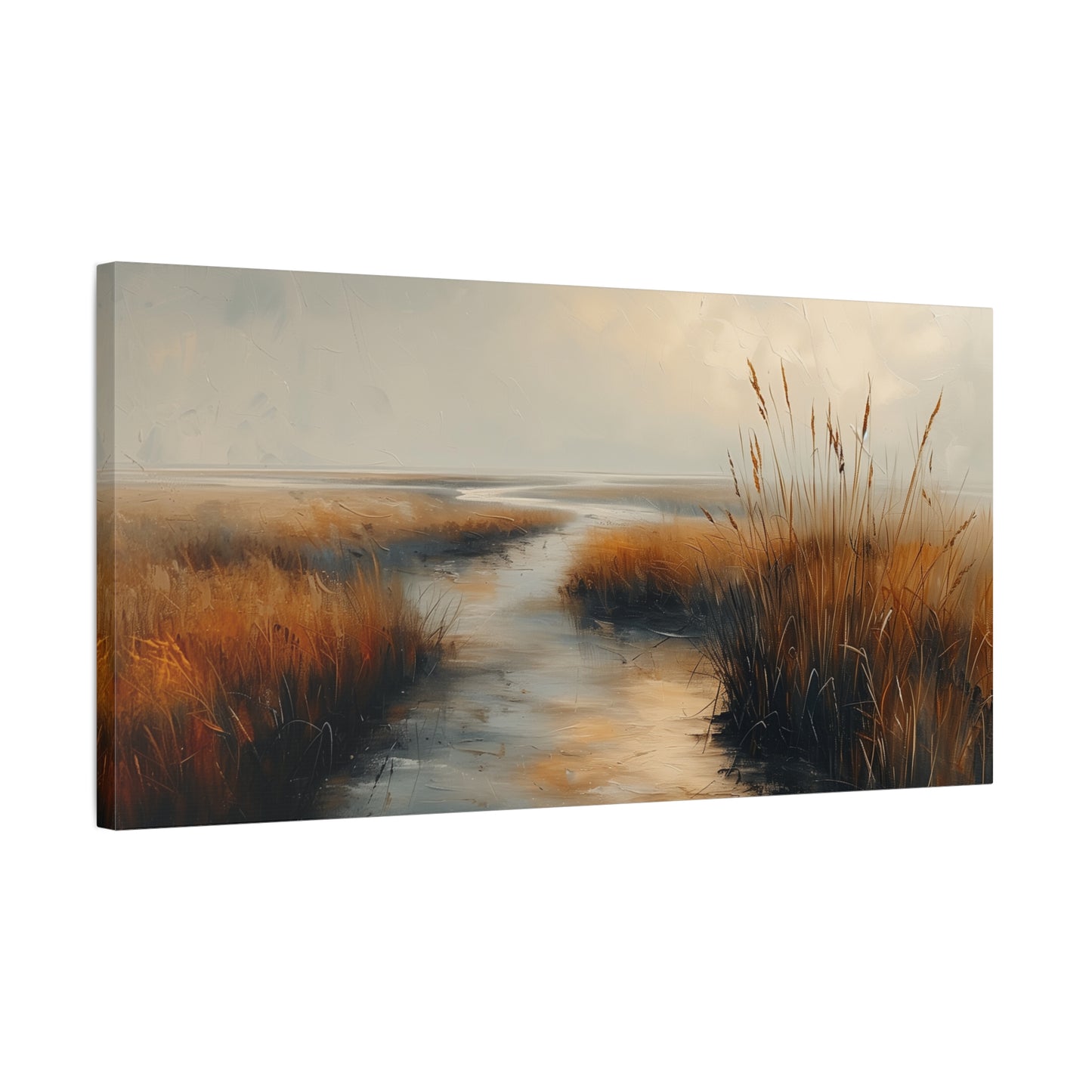 Open Plains Canvas Art - Minimalist Countryside Wall Print