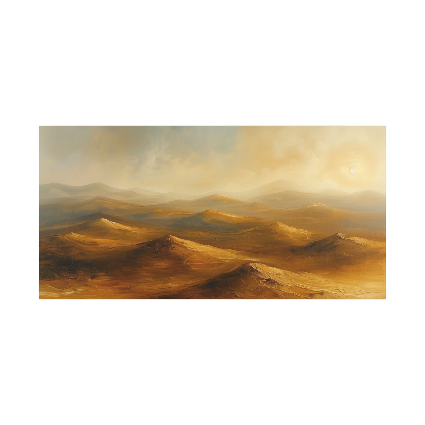 Desert Horizon Canvas Print - Minimalist Landscape Wall Art
