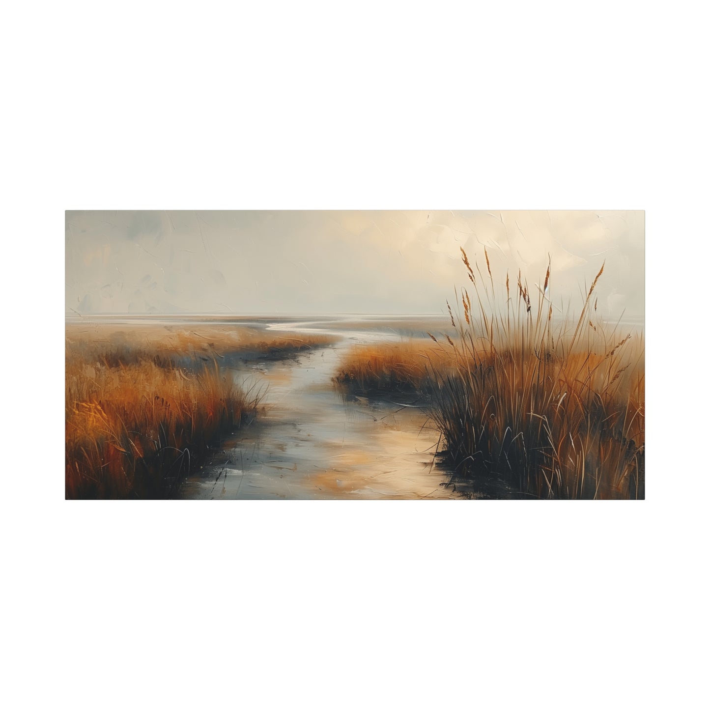 Open Plains Canvas Art - Minimalist Countryside Wall Print