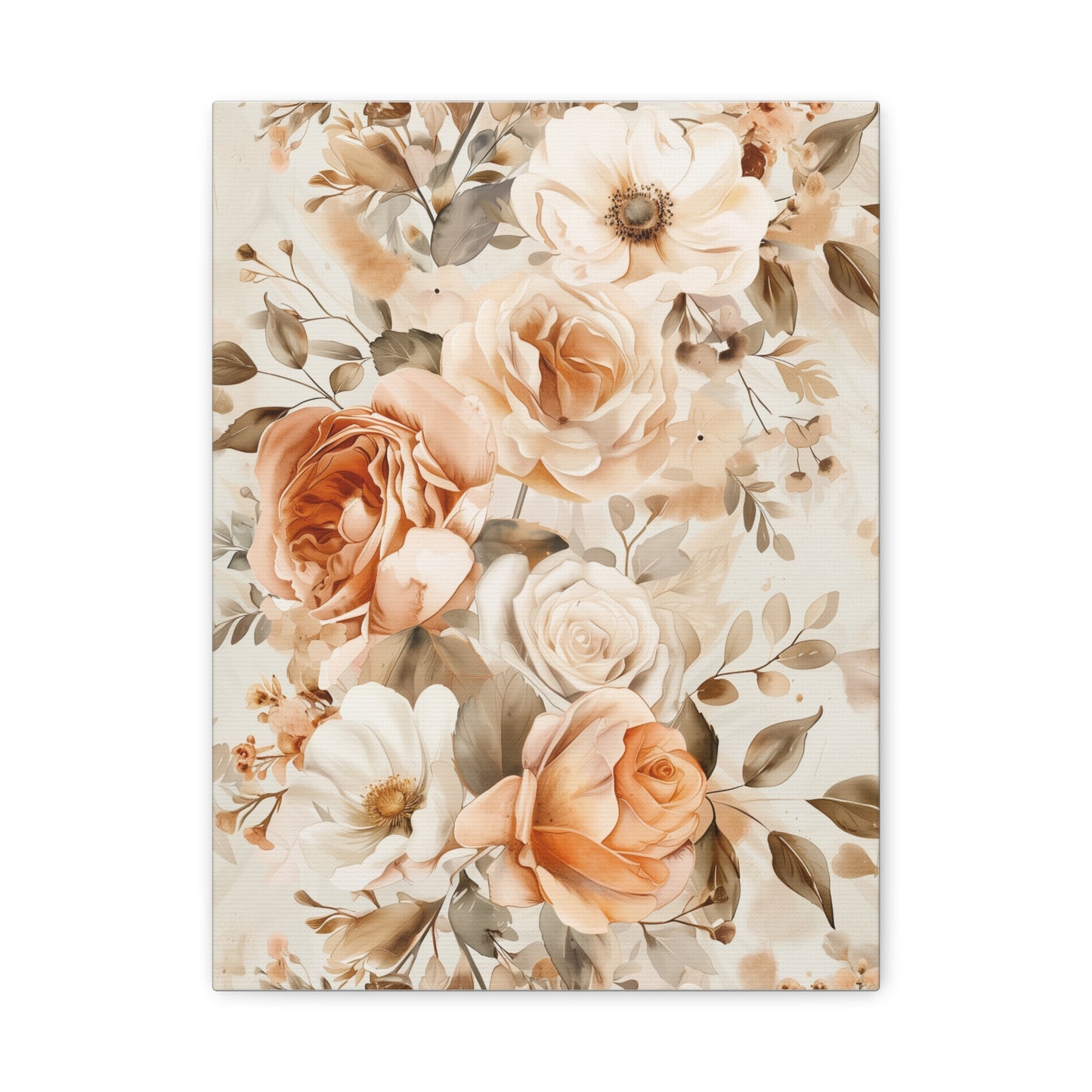 Woven Florals Canvas Print
