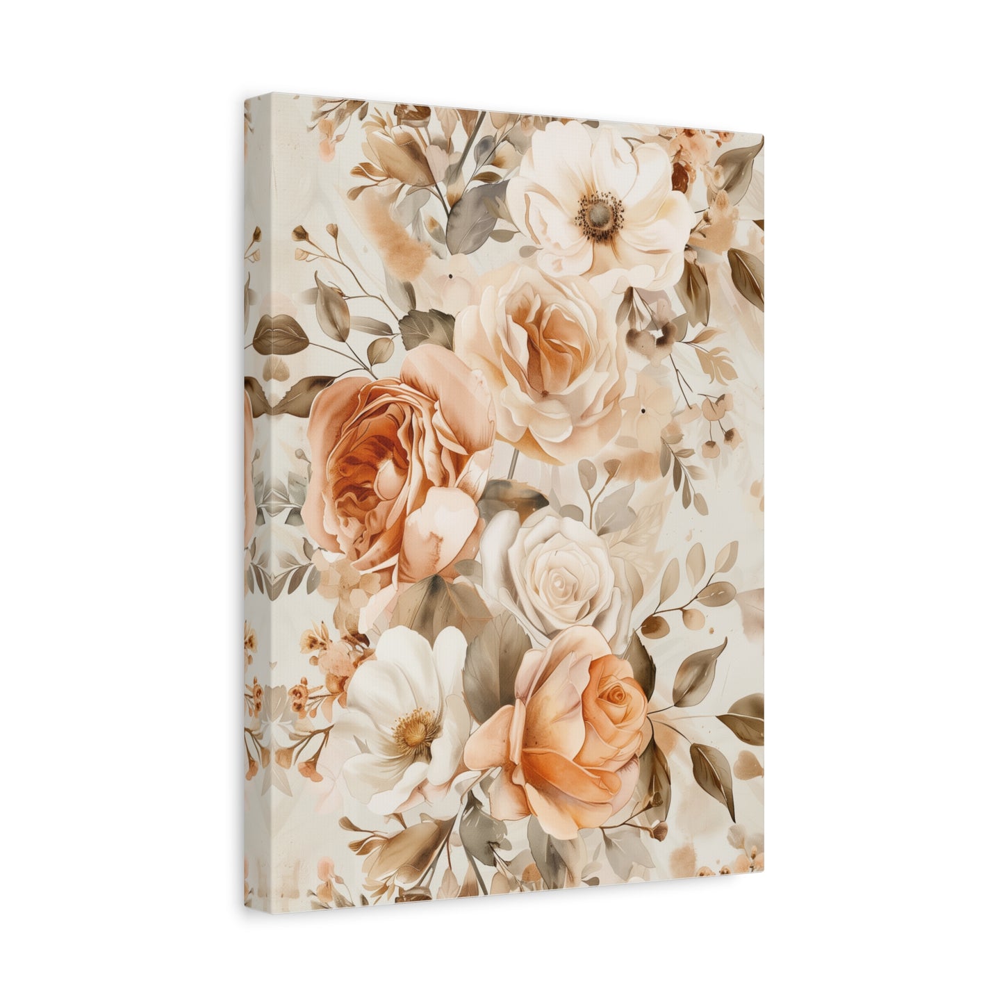 Woven Florals Canvas Print