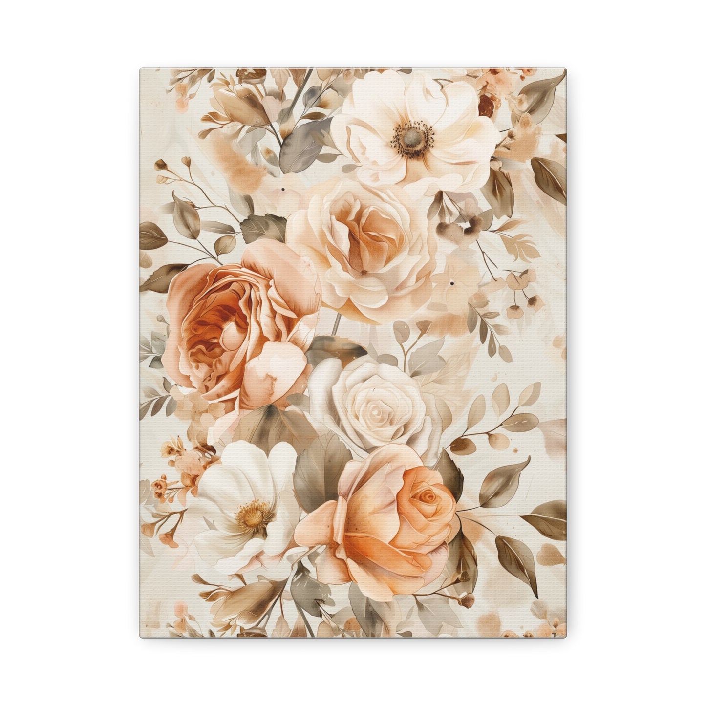 Woven Florals Canvas Print