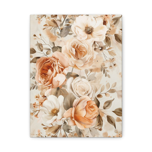 Woven Florals Canvas Print