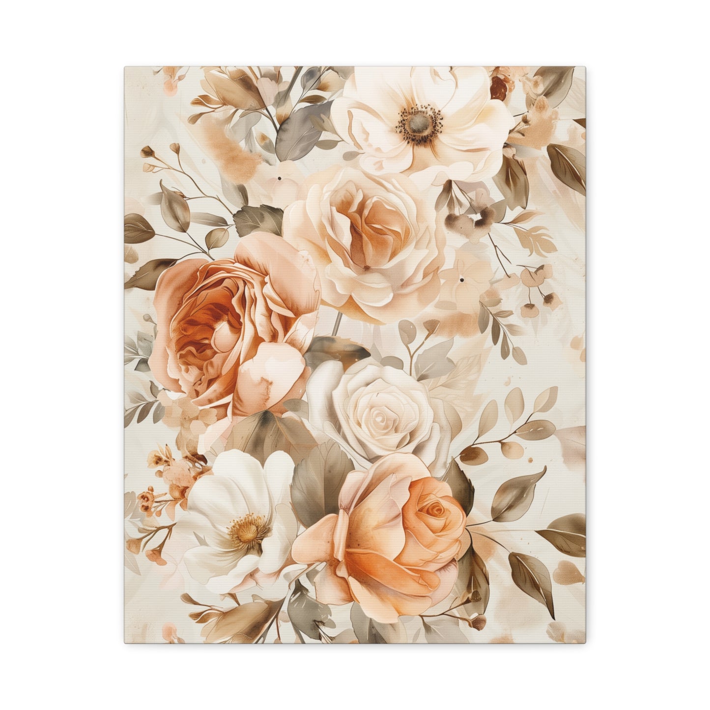 Woven Florals Canvas Print