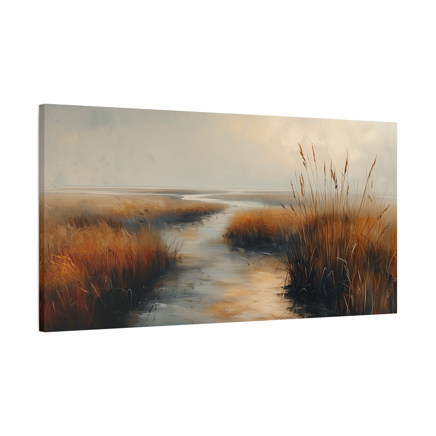 Open Plains Canvas Art - Minimalist Countryside Wall Print