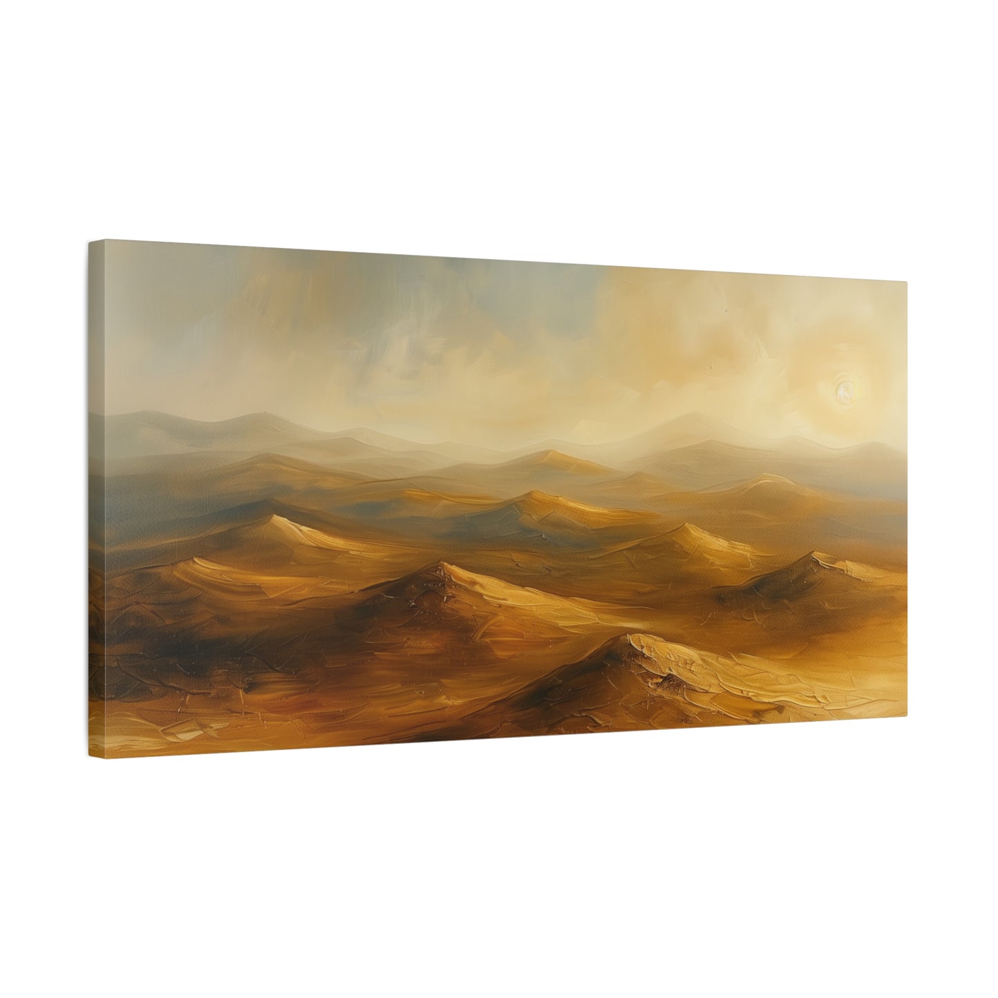 Desert Horizon Canvas Print - Minimalist Landscape Wall Art